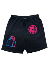 Load image into Gallery viewer, Patch Shorts Black (Pink/Blue)
