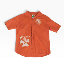 Load image into Gallery viewer, Aztec Button Up Shirt (Orange)
